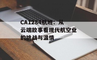 CA1284航班：从云端故事看现代航空业的挑战与温情