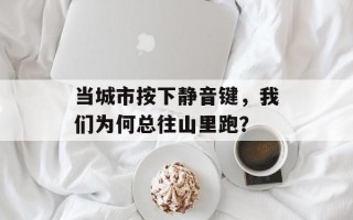 当城市按下静音键，我们为何总往山里跑？