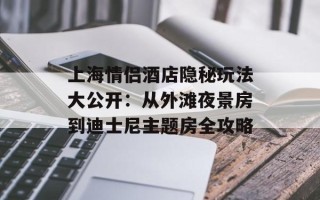 上海情侣酒店隐秘玩法大公开：从外滩夜景房到迪士尼主题房全攻略