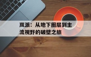岚派：从地下圈层到主流视野的破壁之旅