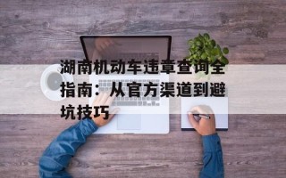 湖南机动车违章查询全指南：从官方渠道到避坑技巧