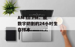 AM to PM：被数字切割的24小时生存样本