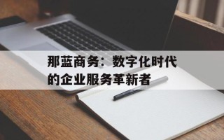 那蓝商务：数字化时代的企业服务革新者