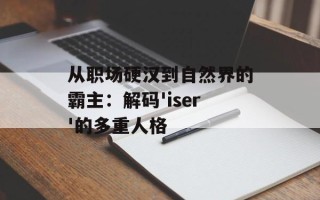从职场硬汉到自然界的霸主：解码'iser'的多重人格