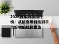 2025日本药妆排行榜：从抗衰黑科技到平价好物的终极指南