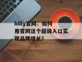 hilly官网：如何用官网这个超级入口实现品牌增长？
