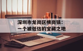 深圳市龙岗区横岗镇：一个被低估的宝藏之地